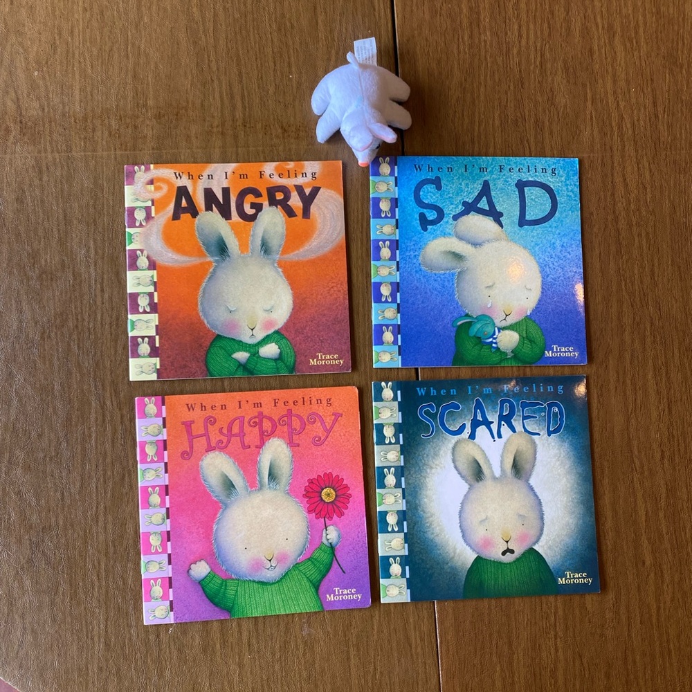 Bunny Book Bundle - “Feelings” & Bunny Stuffy